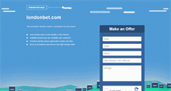 Desktop Screenshot of londonbet.com