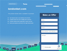 Tablet Screenshot of londonbet.com